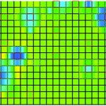 a heatmap display of plate reader data for a Halo experiment