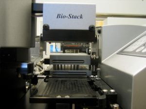 a zoomed in image of the biostack head